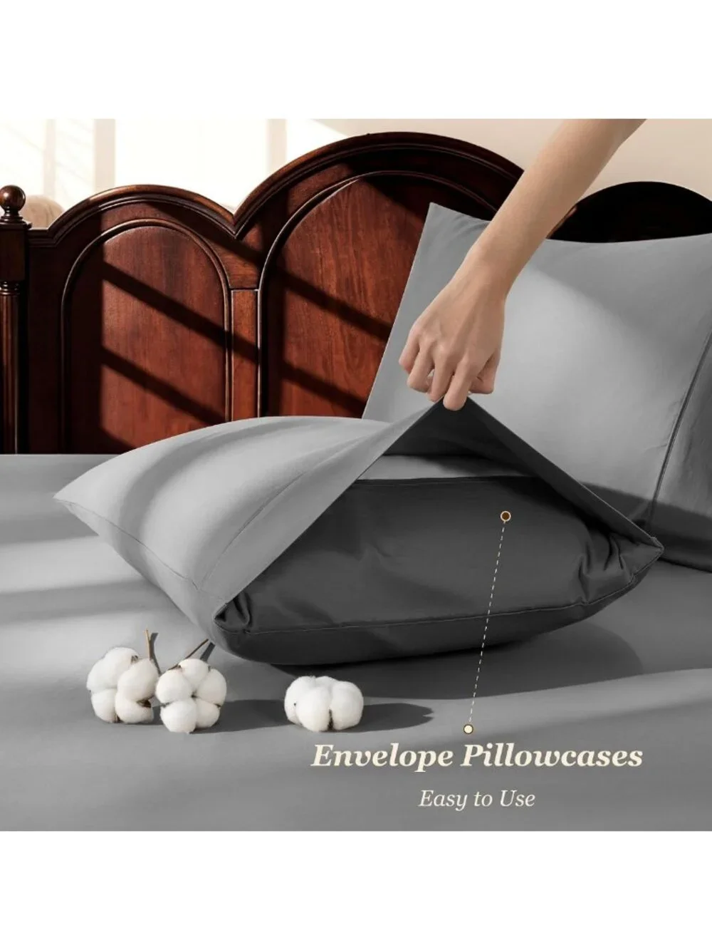 Luxurious 100% Egyptian Cotton Full Sheets Set, 16